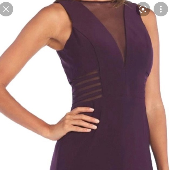 Morgan and Co Mesh Insert Dress - Picture 2 of 3